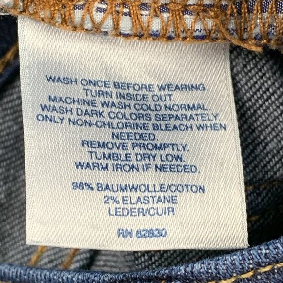 Lands' End Jeans sz 2 Petite Bootcut Dark Wash 25.5" Inseam Short - Picture 12 of 12